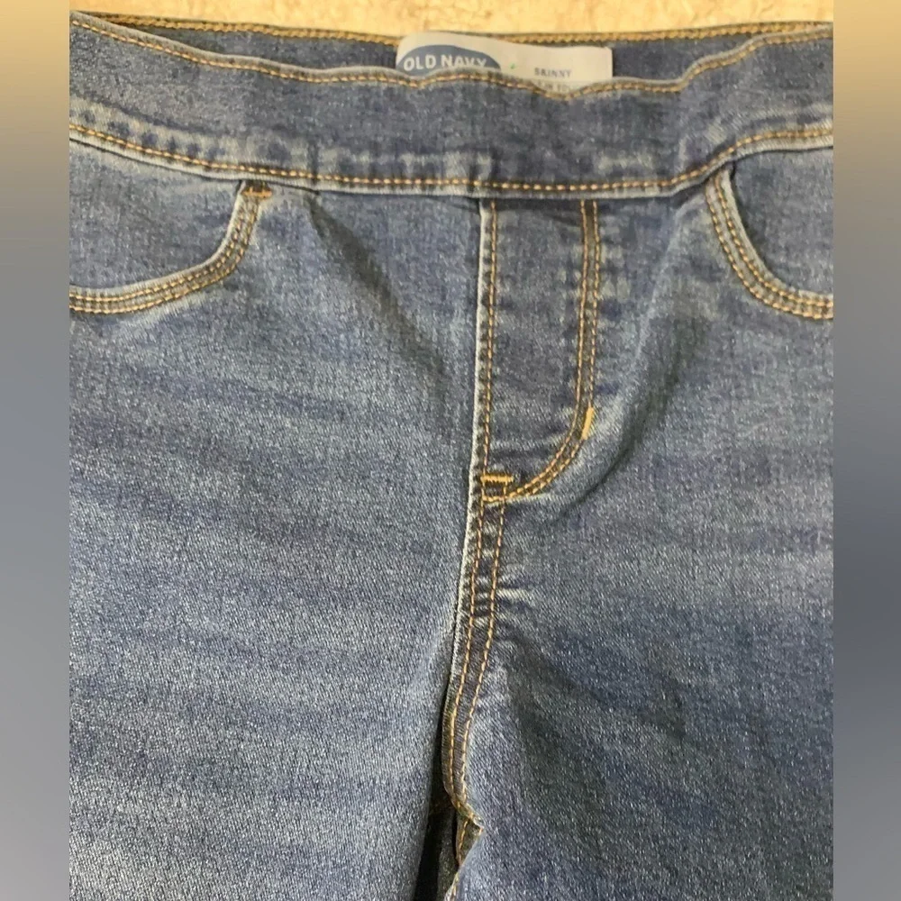 Old Navy Built-In Tough Pull-On Skinny Jeans Girls XL 14 Blue